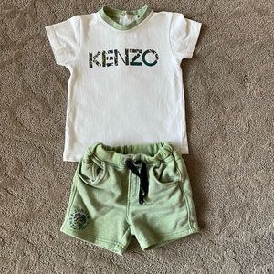Kenzo kids sweat shorts and t shirt